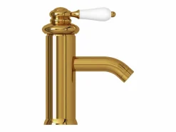 New Grifo para lavabo de baño grifo monomando para baño grifo para baño interior 18 cm dorado 02_0003517 Grifo