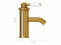 New Grifo para lavabo de baño grifo monomando para baño grifo para baño interior 18 cm dorado 02_0003517 Grifo