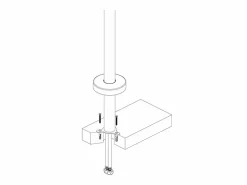 Clearance Valaz Grifo sobre SUELO monomando para bañera exenta CALGARY mate Negro