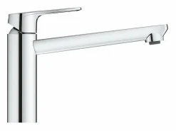 Discount Bauloop Mezclador de cocina giratorio Caño bajo cromado Grifo De Cocina