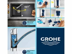 Best Start grifo de cocina caño alto mate Grifo De Cocina
