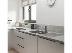 Clearance GROHE Start grifo de cocina caño bajo 2021 cromo Gris claro
