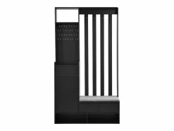 Merax Guardarropa con 3 cajones, 1 puerta y zapatero - 100 x 35 x 180 cm - MDF -