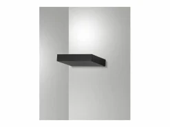 Outlet Guia - Aplique LED de pared Fabas Luce de aluminio - LED integrado IP20 - 17 cm Negro