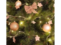 Best Guirnalda de Luces LED Estrella Madera con Batería 2,2m 3000K Cálido Guirnalda Luminosa