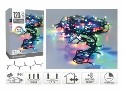 Sale Ledkia Guirnalda Exterior Cable Negro LED RGB 9m RGB Blanco