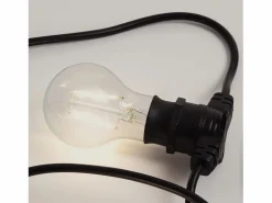 Best Ledkia Guirnalda Exterior con Bombillas LED B22 Filamento G95 5m IP44 4000K Blanco Neutro Negro
