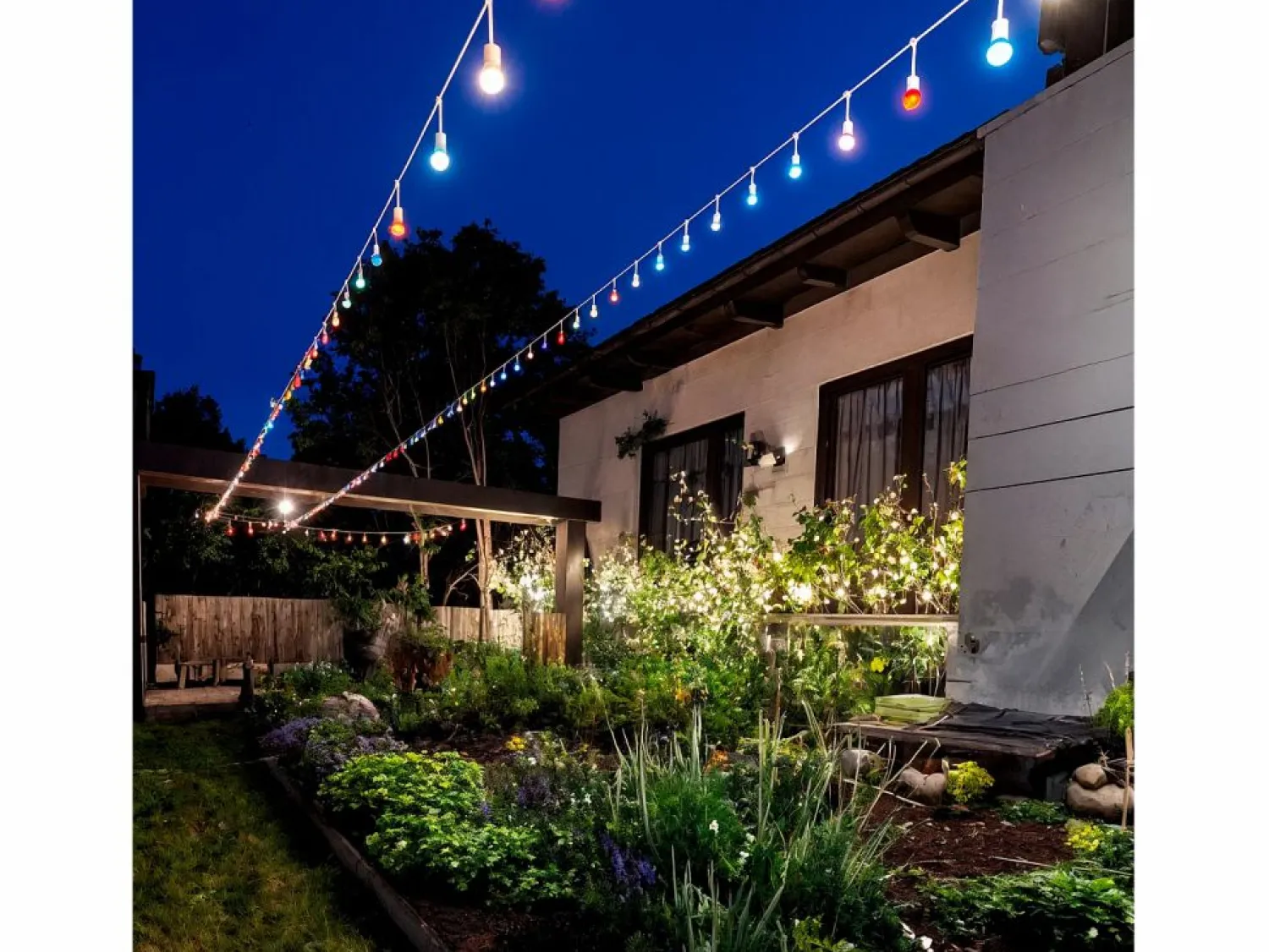 Online Ledkia Guirnalda Exterior con Bombillas LED E27 5.5m IP65 Blanco Rojo Multicolor
