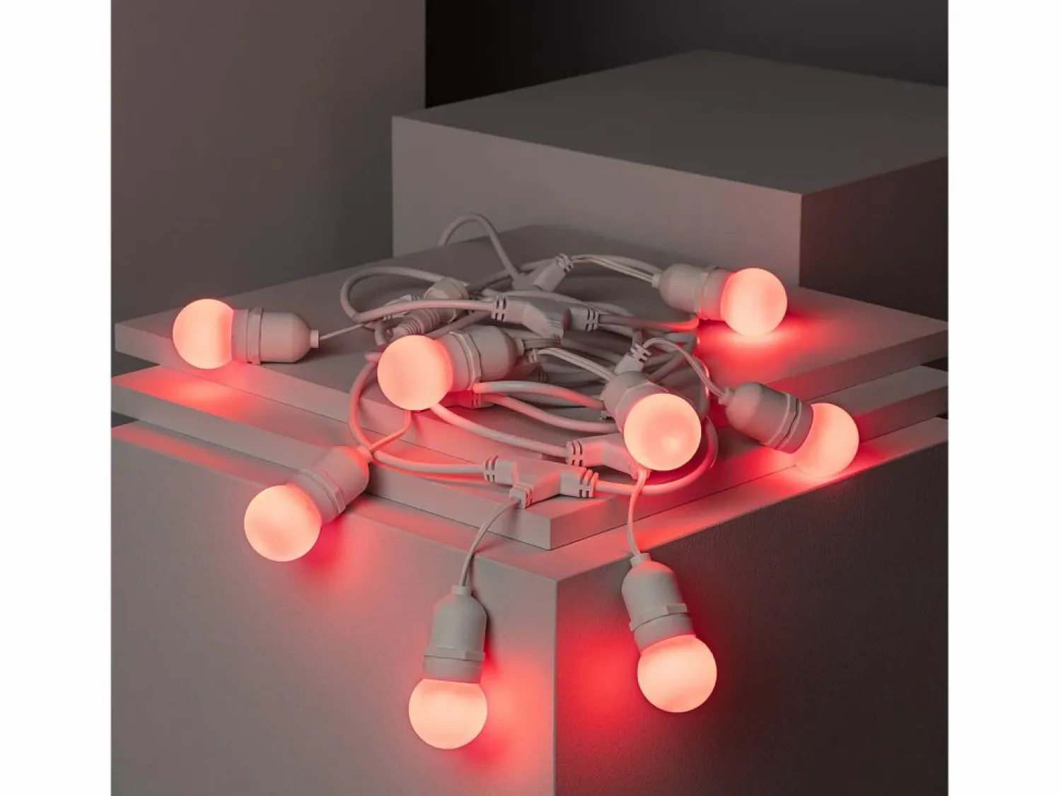 Online Ledkia Guirnalda Exterior con Bombillas LED E27 5.5m IP65 Blanco Rojo Multicolor