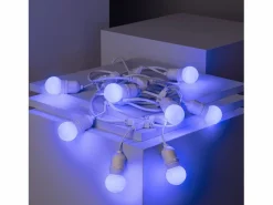 Discount Guirnalda Exterior con Bombillas LED E27 5.5m IP65 Blanco Azul Guirnalda Luminosa