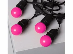 Online Ledkia Guirnalda Exterior con Bombillas LED E27 5.5m IP65 Negro Rosa Multicolor