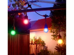Hot Guirnalda Exterior con Bombillas LED E27 5.5m IP65 Negro Guirnalda Luminosa