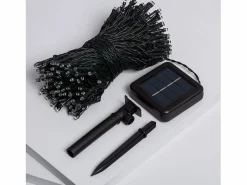 Clearance Ledkia Guirnalda Solar Exterior Cable LED 22m RGB Negro