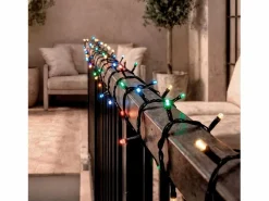 Clearance Ledkia Guirnalda Solar Exterior Cable LED 22m RGB Negro