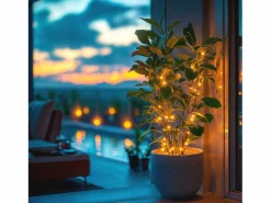 Ledkia Guirnalda Solar Exterior LED Lilac 2m 3000K Blanco Cálido
