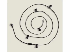 Ledkia Guirnaldas para Exterior IP44 Cable Eléctrico Plano con Portalámparas E27 a Medida 20 m