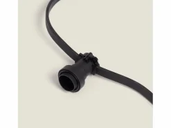 Ledkia Guirnaldas para Exterior IP44 Cable Eléctrico Plano con Portalámparas E27 a Medida 20 m