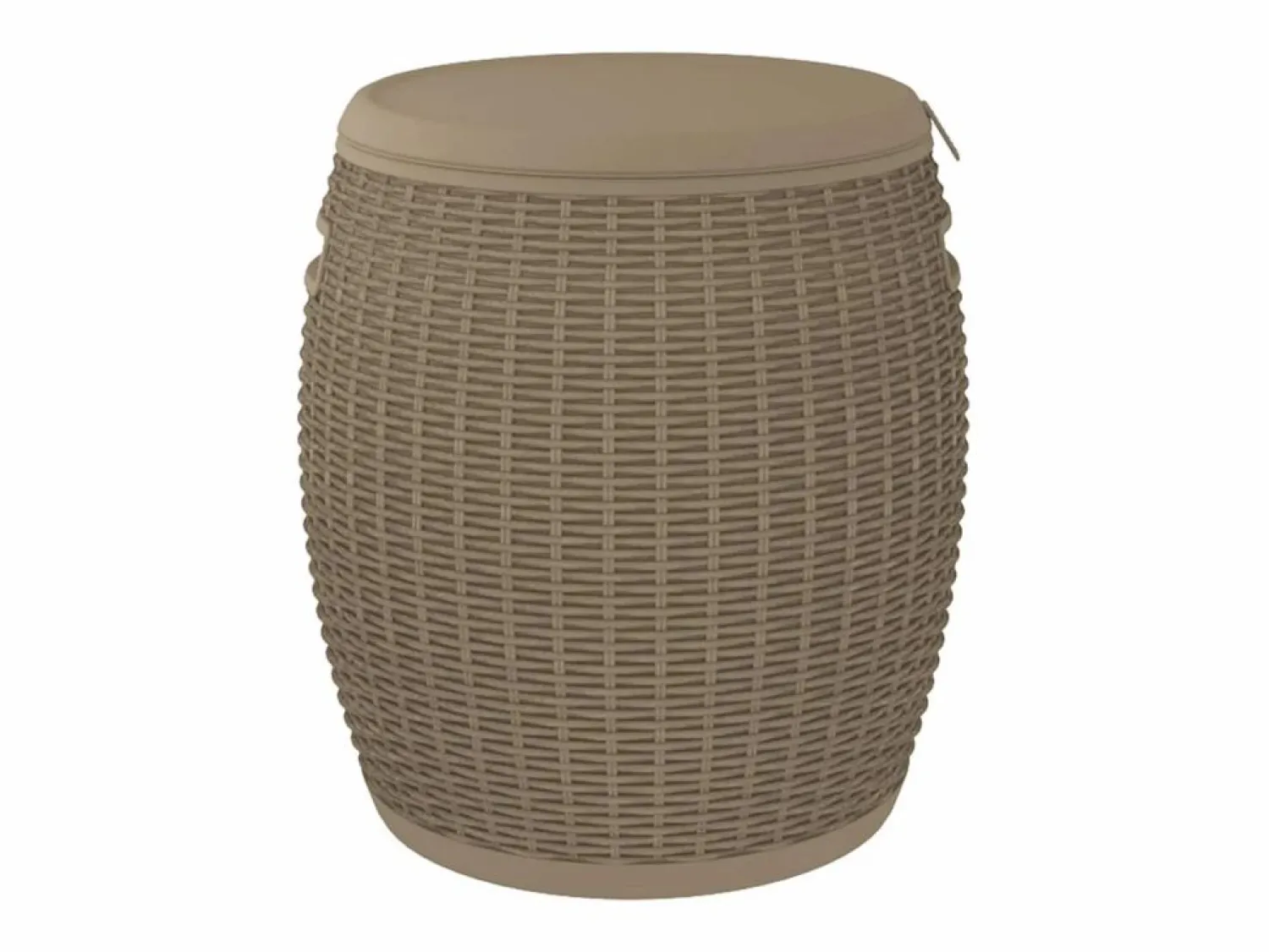 Garden Furniture Gyrth Caja de almacenaje de jardín 4 en 1 polipropileno marrón claro