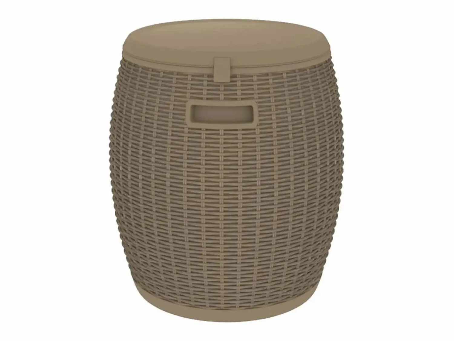 Garden Furniture Gyrth Caja de almacenaje de jardín 4 en 1 polipropileno marrón claro