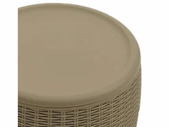 Garden Furniture Gyrth Caja de almacenaje de jardín 4 en 1 polipropileno marrón claro
