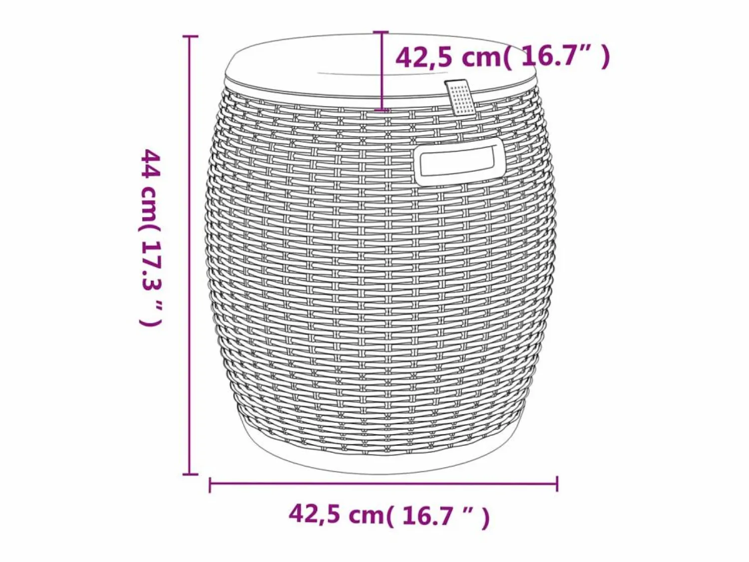 Garden Furniture Gyrth Caja de almacenaje de jardín 4 en 1 polipropileno marrón claro
