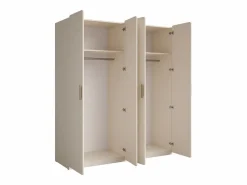 Sale Habitación completa AMALIE – Cama con canapé 160x200 cm, armario, cómoda, 2 mesitas de noche y estantes Dormitorio Completo