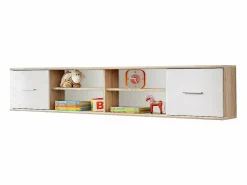 Best Habitación completa para niños y adolescentes, colección DENVER. Armario, cama, biblioteca, mesita de noche y estantería. Dormitorio Completo