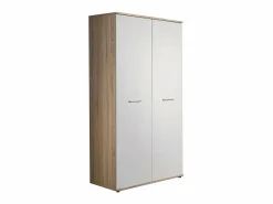 Best Habitación completa para niños y adolescentes, colección DENVER. Armario, cama, biblioteca, mesita de noche y estantería. Dormitorio Completo