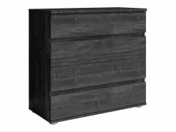 Discount Habitación completa VELTIS – Cama 180x200 LED con somier + armario + cómoda + mesitas de noche – Fresno Dormitorio Completo