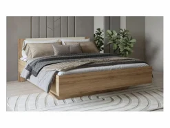 Online Habitación completa VERTIGO – Cama con almacenaje 160x200, 2 mesitas de noche, armario de 4 puertas + diseño de contorno Dormitorio Completo