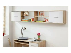 Clearance Habitación juvenil DENVER: armario de 3 puertas, cama, biblioteca, escritorio, estantería Dormitorio Completo