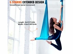 Best Hamaca De Yoga Aéreo SucceBuy 5,5 Metros, Nailon, , Kit Completo Para El Fitness Esterillas De Yoga