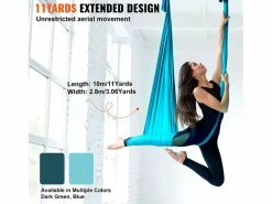 Sale Hamaca De Yoga Aéreo SucceBuy Conjunto De Hamaca De Yoga Aérea De Seda De 11 Metros Hamaca Trapecio Inversión Azul