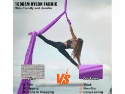 Hamaca de Yoga SucceBuy 8,7 m, Hamaca Trampa Inversión Fly, en Seda Aérea, Esterillas De Yoga