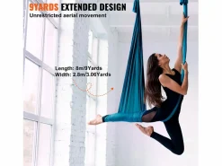 Hot Hamaca de Yoga SucceBuy 8,7 m, Hamaca Trampa para Inversión, en Seda Aérea, Esterillas De Yoga