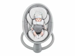 Hot Hamaca Eléctrica para Bebés, SucceBuy Columpio para Bebés y Recién Nacidos con 5 Velocidades, Mando Bluetooth, Canciones de Cuna y Cojín Mueble De Bebé