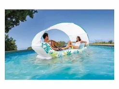 Intex Hamaca Inflable Tropical 1 Plaza 224 cm PVC Multicolor con Sombrilla y Porta Vasos