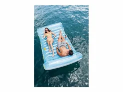 Intex Hamaca Inflable Tropical 1 Plaza 224 cm PVC Multicolor con Sombrilla y Porta Vasos