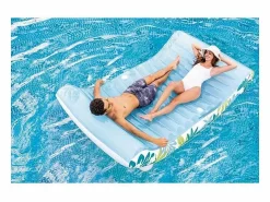 Intex Hamaca Inflable Tropical 1 Plaza 224 cm PVC Multicolor con Sombrilla y Porta Vasos