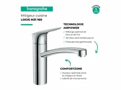 New Logis M31 160 grifo de cocina cromado Grifo De Cocina