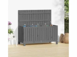 Outlet Hara Caja de almacenaje jardín madera de pino 115x49x60 cm Baúl De Jardín