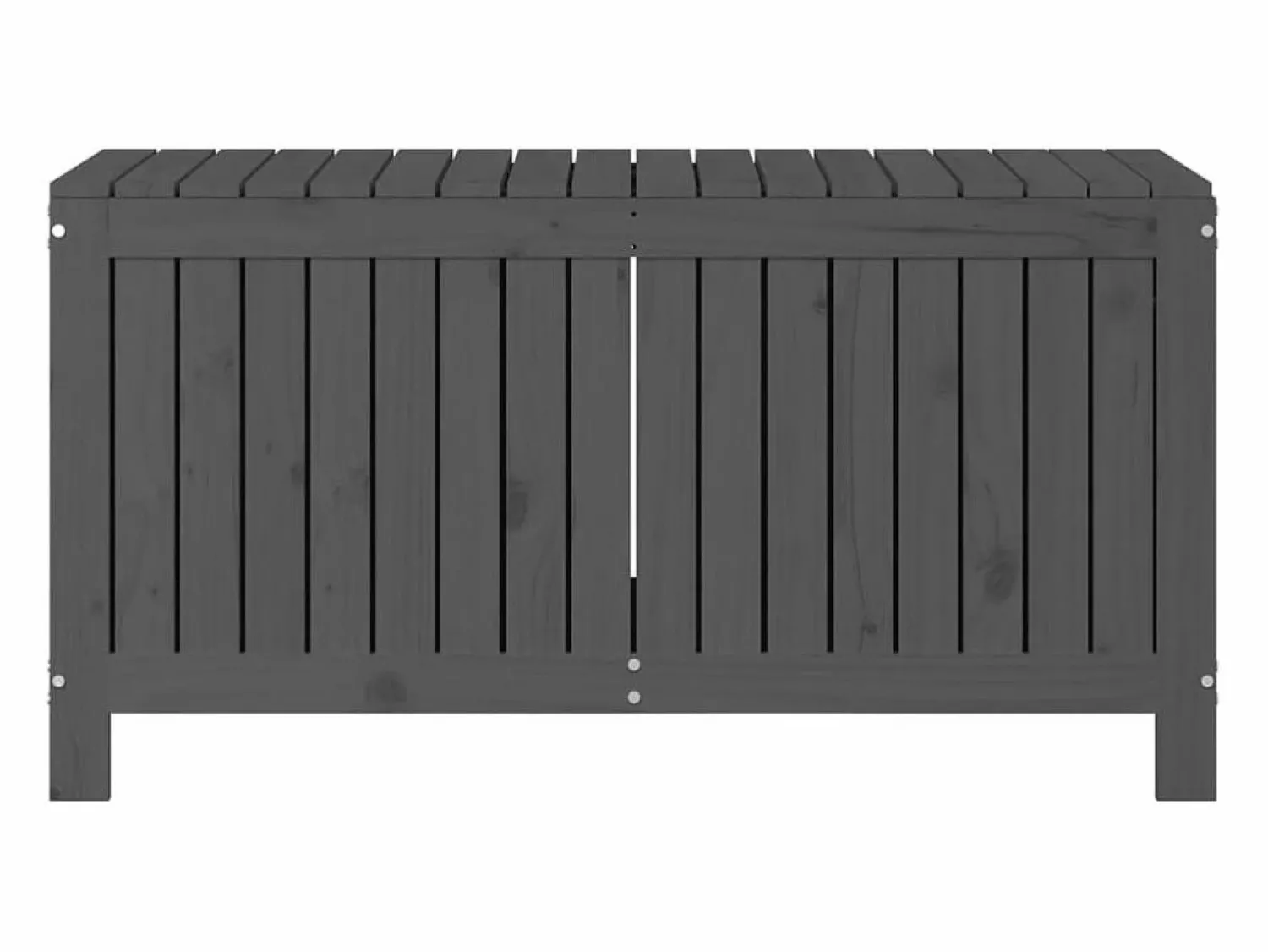 Outlet Hara Caja de almacenaje jardín madera de pino 115x49x60 cm Baúl De Jardín