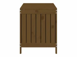 Sale Hara Caja de almacenaje jardín madera pino marrón miel 115x49x60 cm Baúl De Jardín