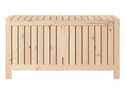 Outlet Hara Caja de almacenaje jardín madera maciza de pino 115x49x60 cm Baúl De Jardín