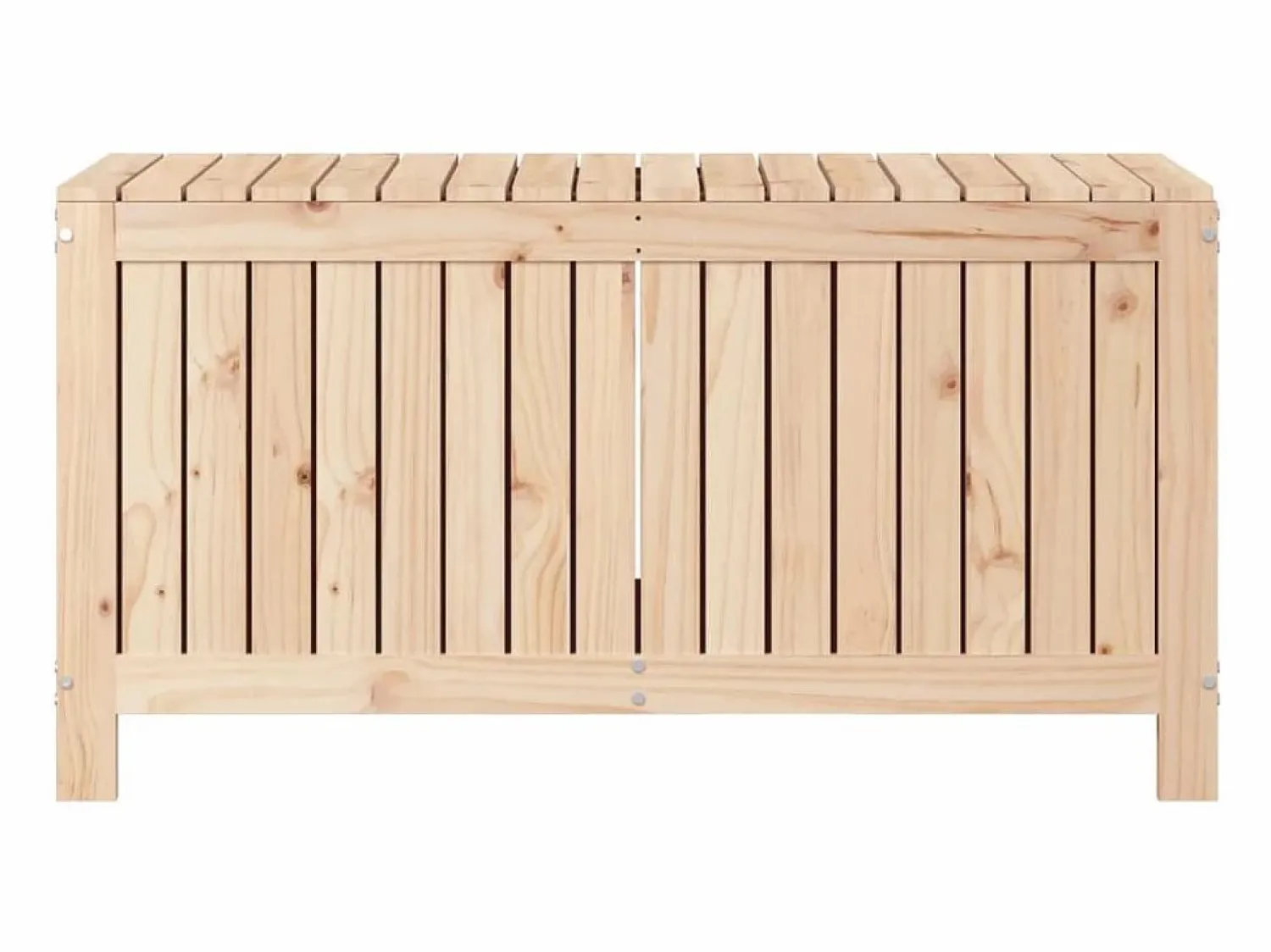 Outlet Hara Caja de almacenaje jardín madera maciza de pino 115x49x60 cm Baúl De Jardín