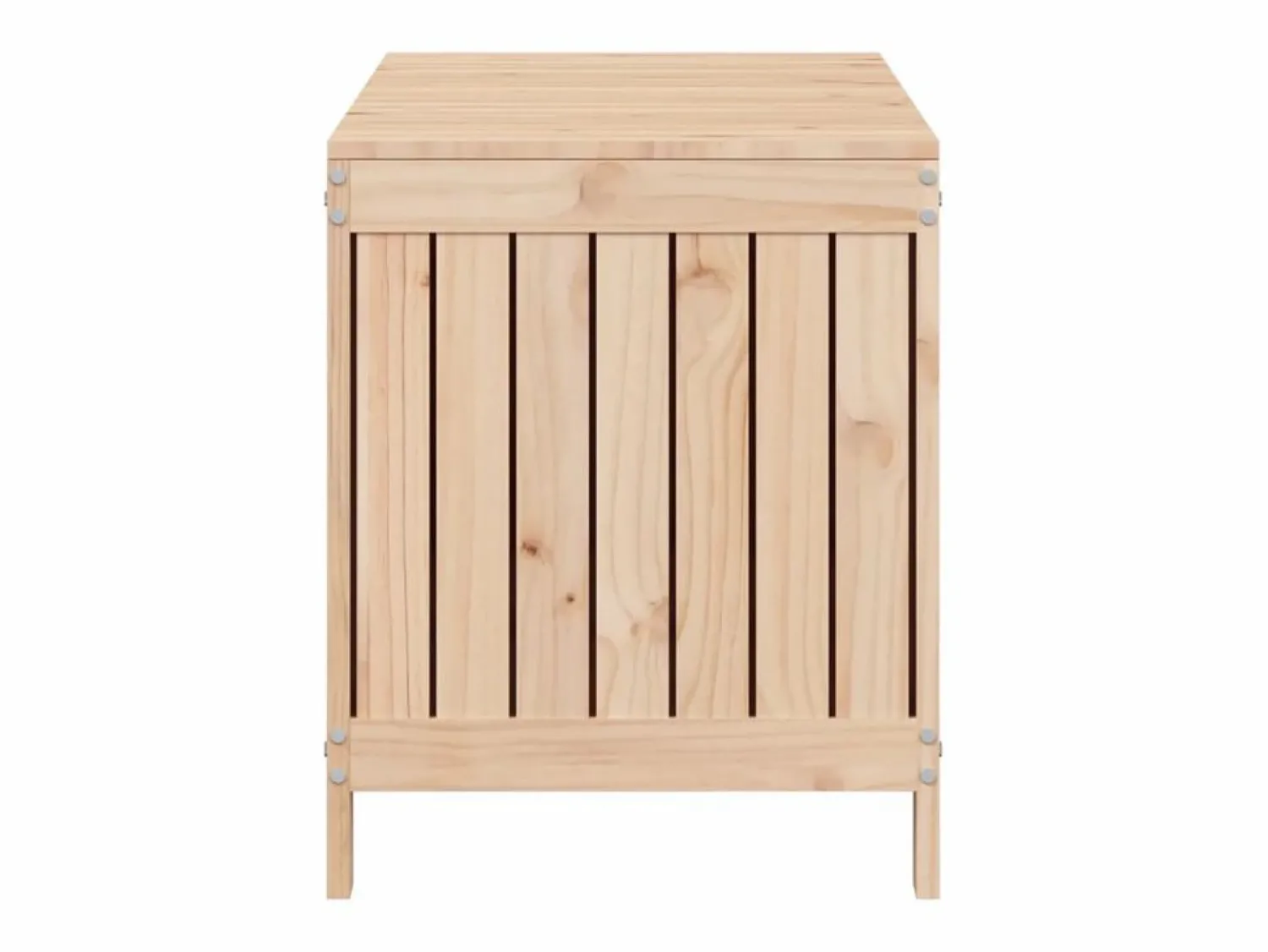 Outlet Hara Caja de almacenaje jardín madera maciza de pino 115x49x60 cm Baúl De Jardín