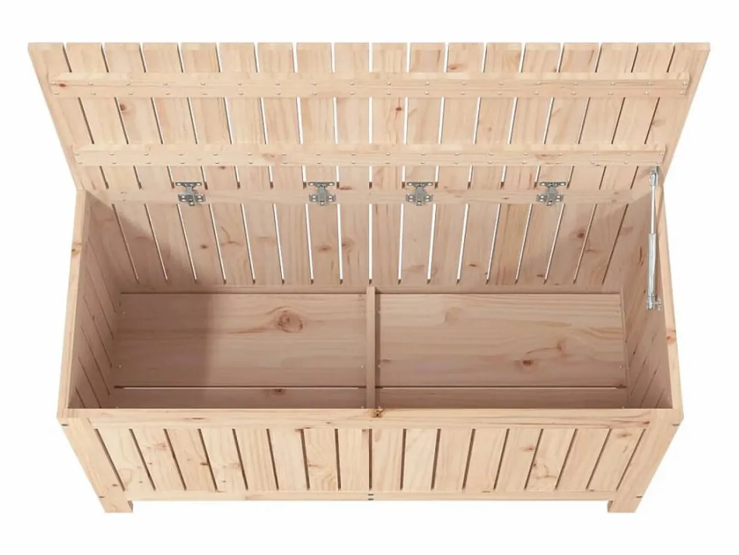 Outlet Hara Caja de almacenaje jardín madera maciza de pino 115x49x60 cm Baúl De Jardín