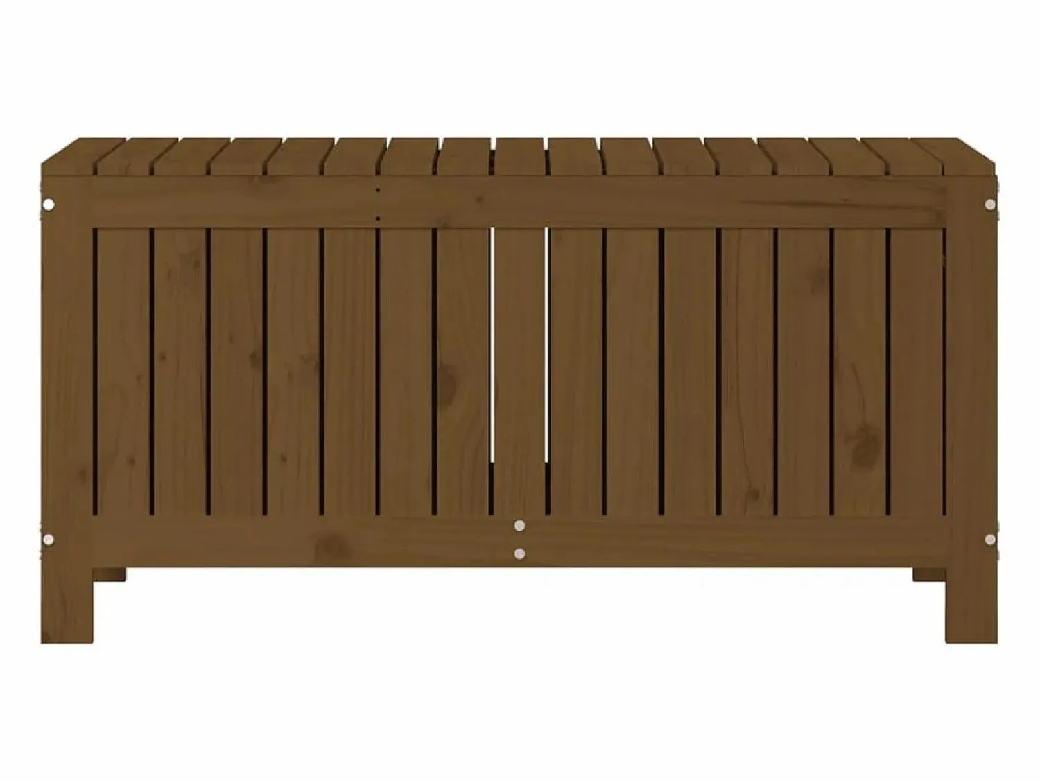Discount Garden Furniture Hara Caja de almacenaje jardín madera pino marrón miel 108x42,5x54cm Marru00f3n