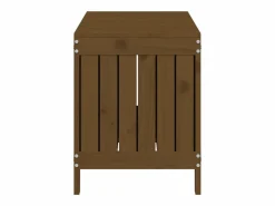 Discount Garden Furniture Hara Caja de almacenaje jardín madera pino marrón miel 108x42,5x54cm Marru00f3n