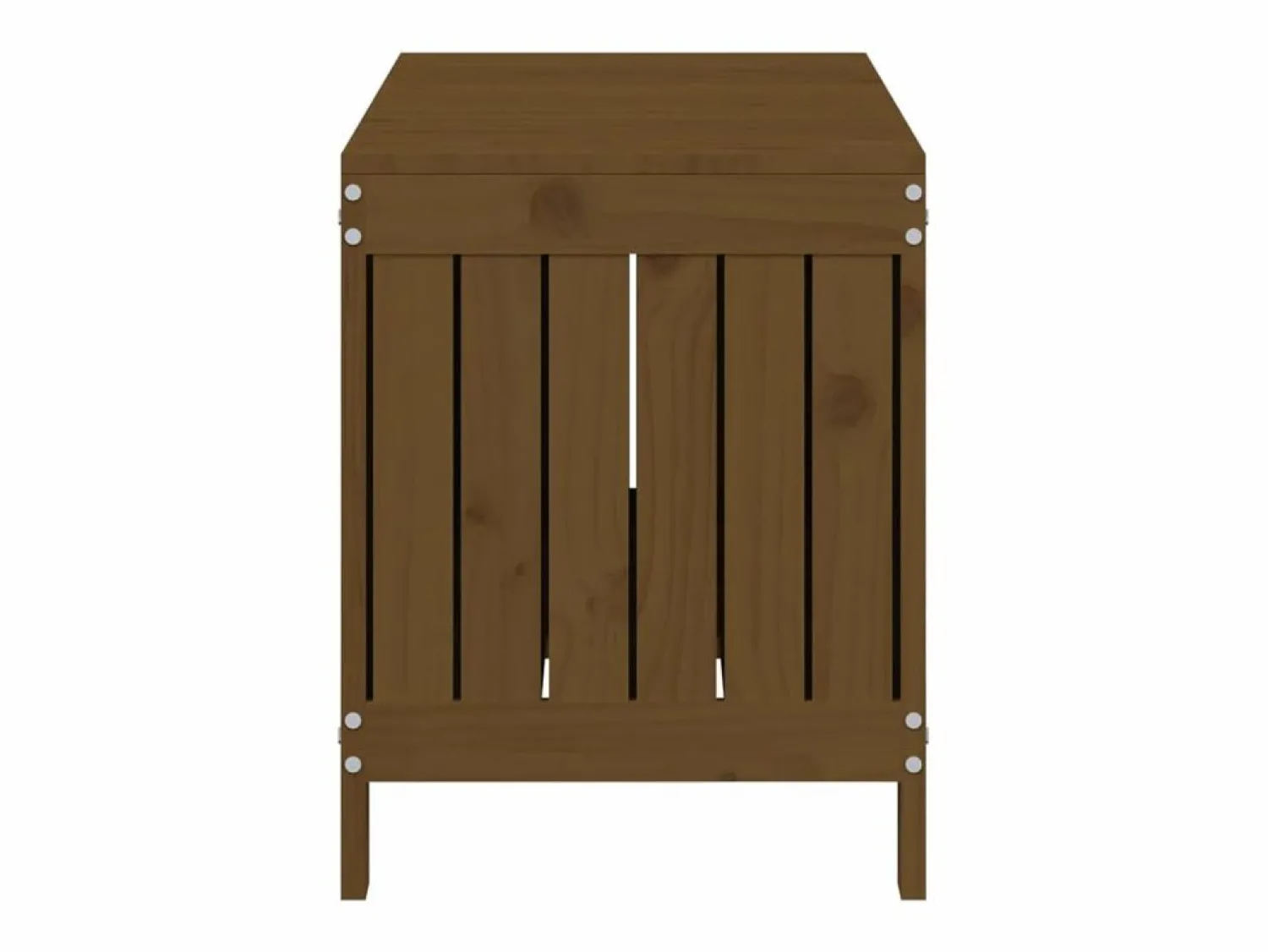 Discount Garden Furniture Hara Caja de almacenaje jardín madera pino marrón miel 108x42,5x54cm Marru00f3n